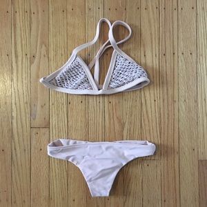 Posh Pua Crochet Nude Bikini Top & Bottom